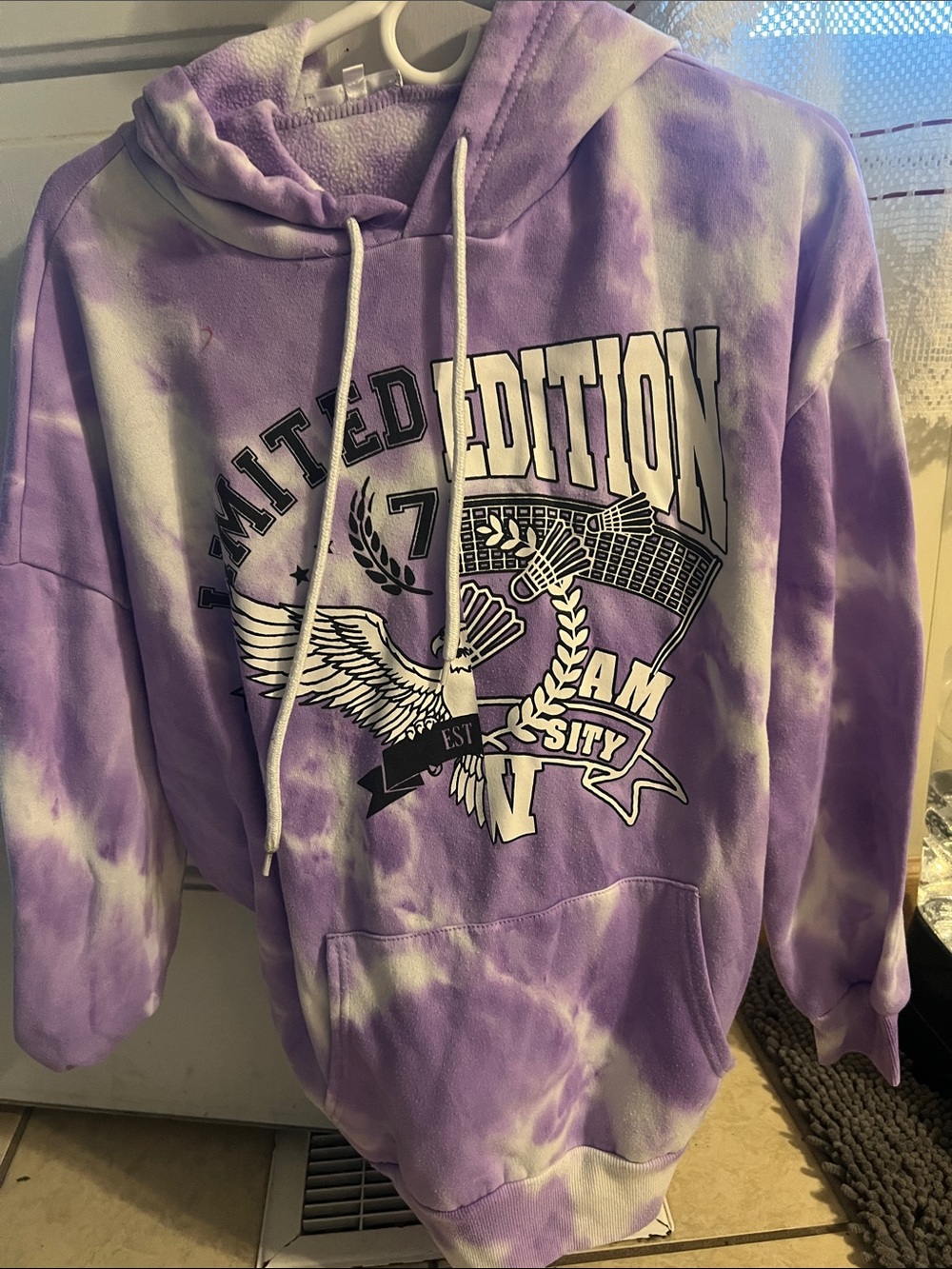 Limited Edition Purple Tie-Dye Hoodie Sweatshirt